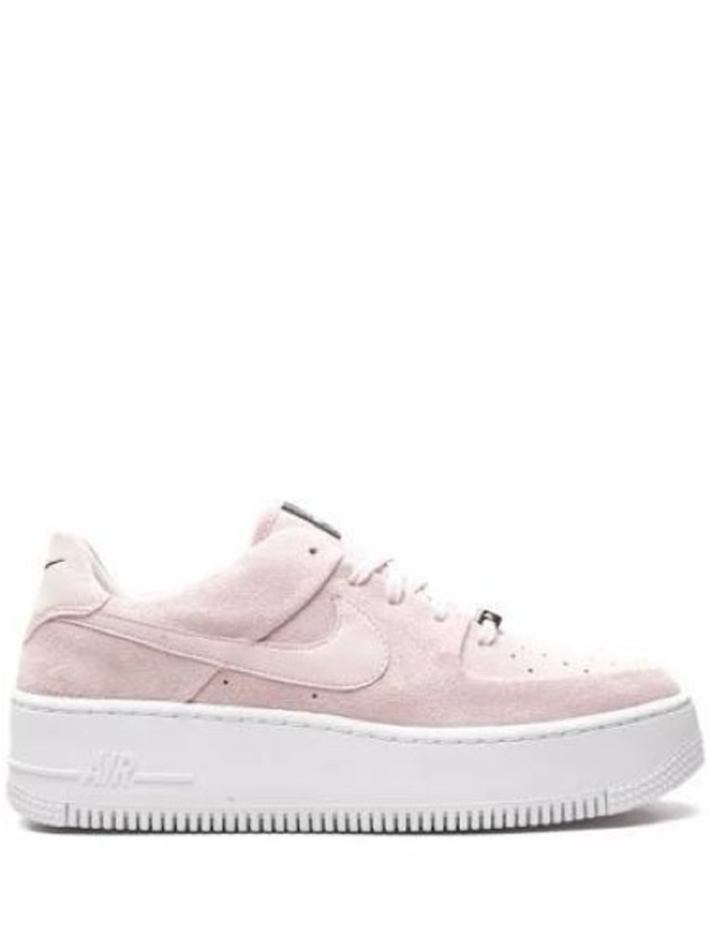 Nike AF 1’s Women’s Low-Top Suede Platform Sneaker - Pale Pink